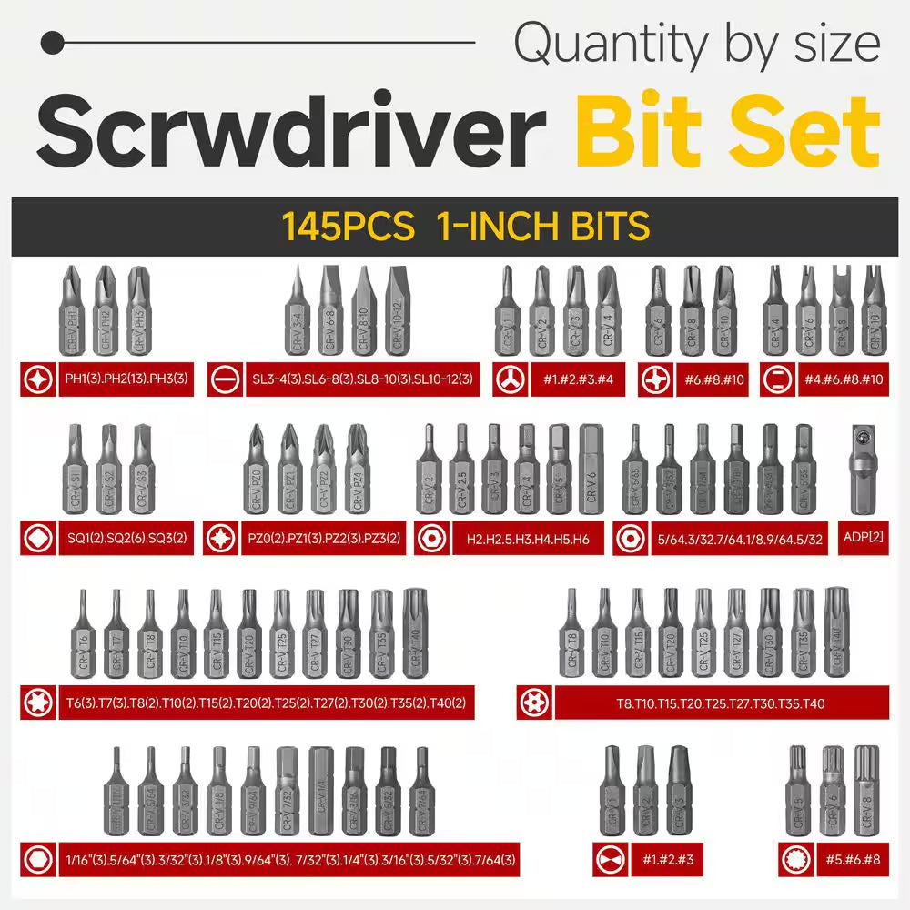 232-Piece Ultimate Impact Driver and Security Bit Set