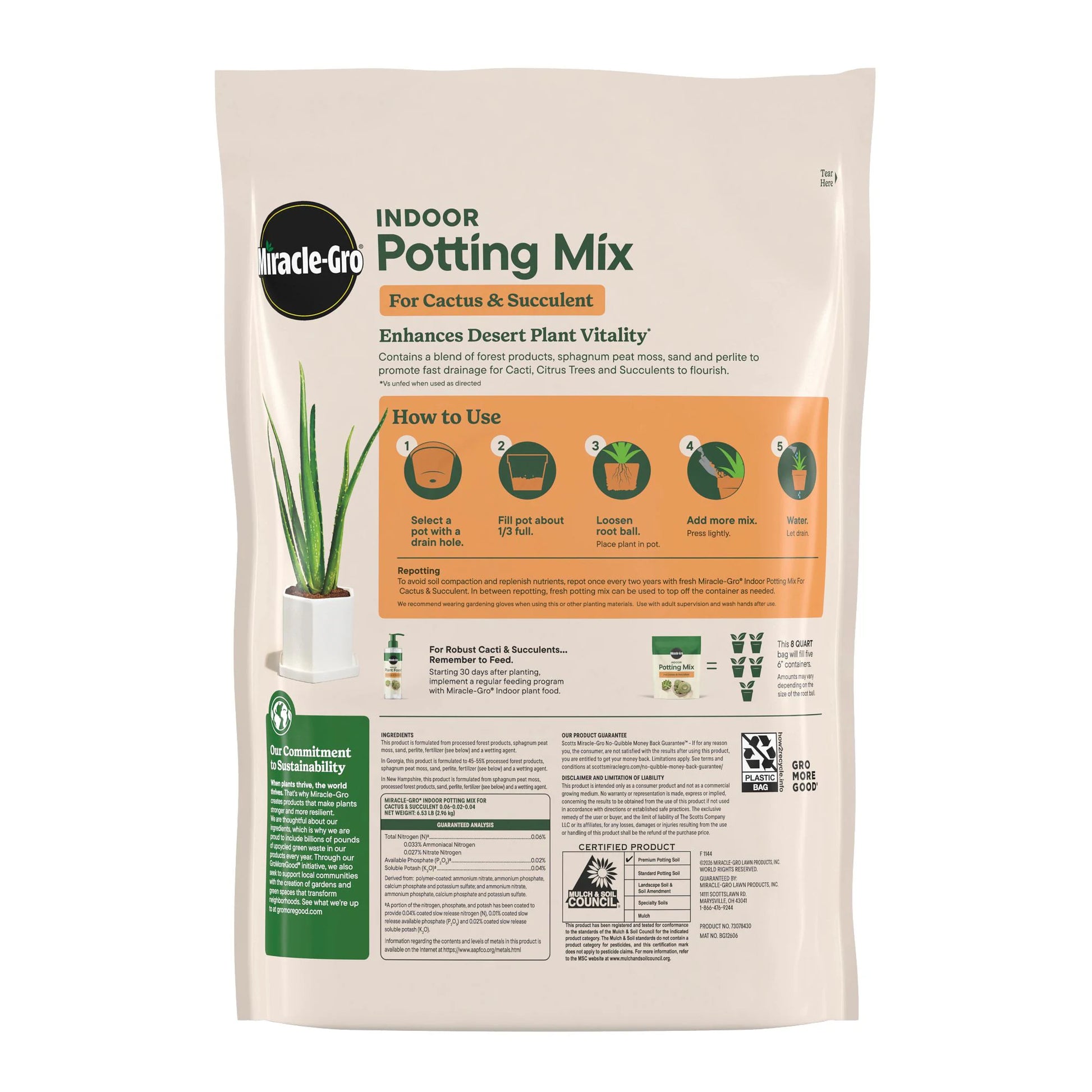 8 Quart(S) Cactus Soil Potting Soil Mix