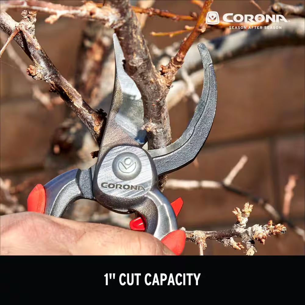 Dualcut 3 In. High Carbon Steel Blade with Full Steel Core Handles Bypass Hand Pruner