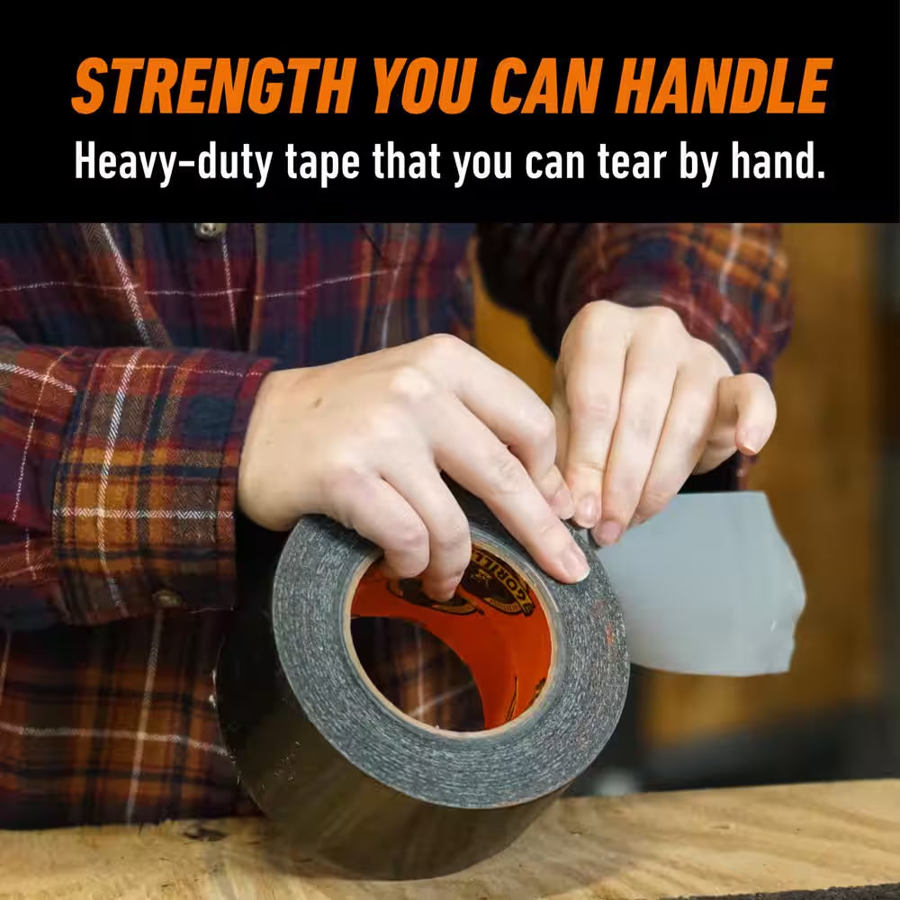 25 Yds. Tough and Wide Black Duct Tape
