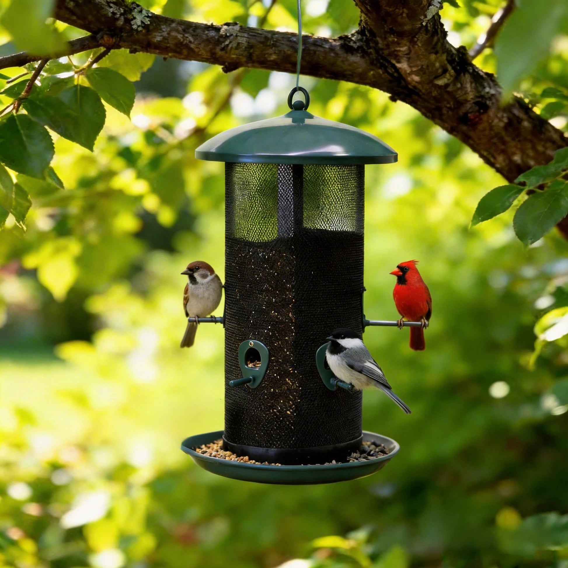 Mesh Hanging Hopper Bird Feeder - 10-Lb