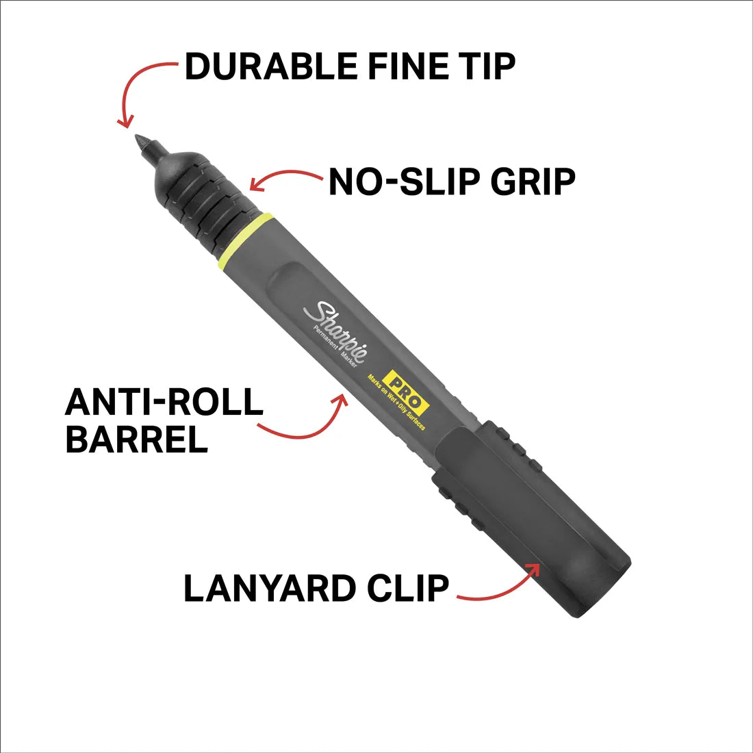 4 -Pack Fine Red, Black, and Blue Marker