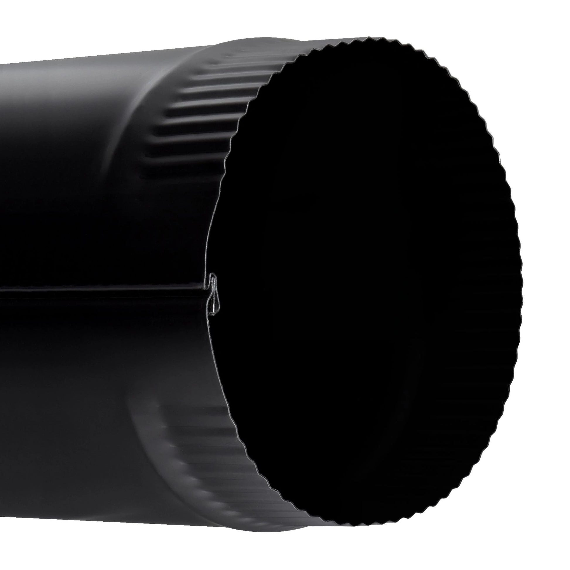 24.0-In L X 8.0-In Dia Black Steel Stove Pipe