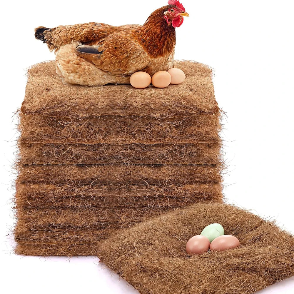 10Pcs/1Pc Nesting Liner Nest Box Chicken Mat, Nest Mat Box Liner, Chicken Coop Chicken Mat, Chick Mat Bird Nest Mat Rabbit Mat