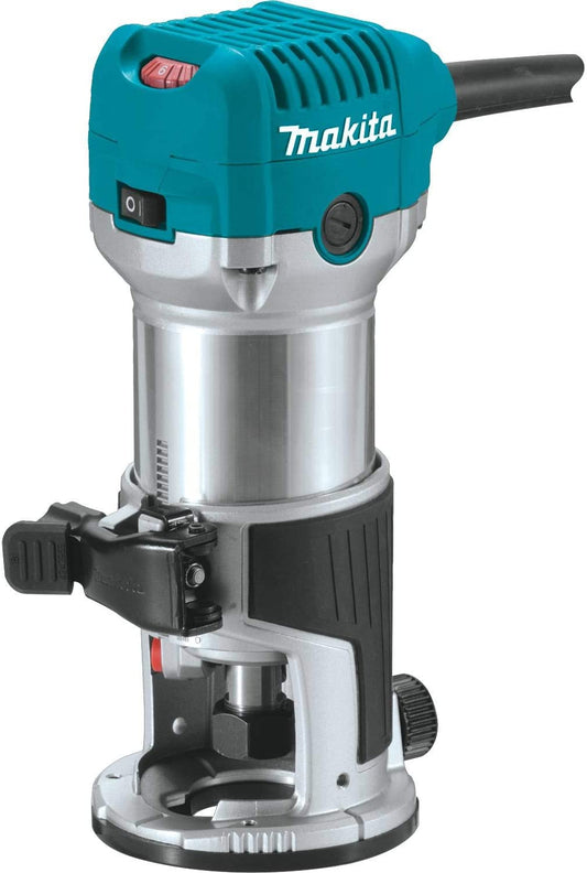 Makita  6.5 Amp 1-1/4 HP Corded Fixed Base Variable Speed Compact Router with Quick-Release