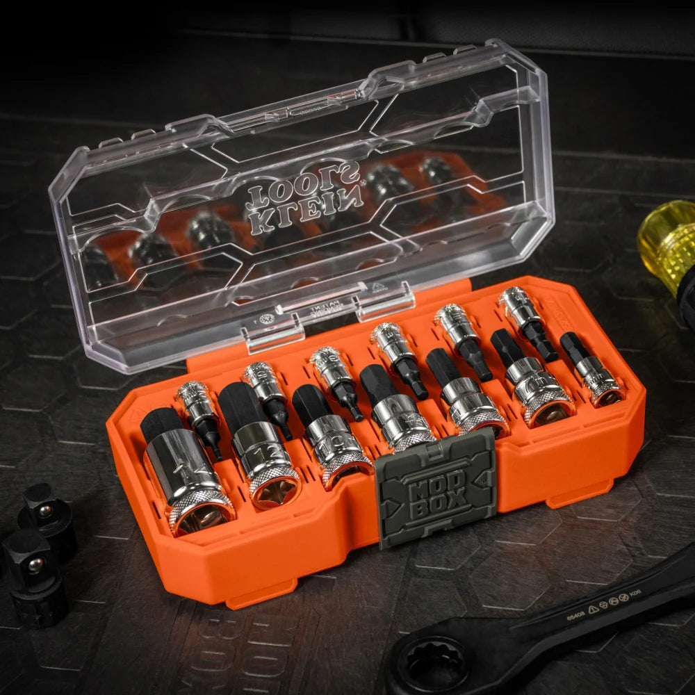Knurled Hex Bit Socket Set, Metric, 13-Piece