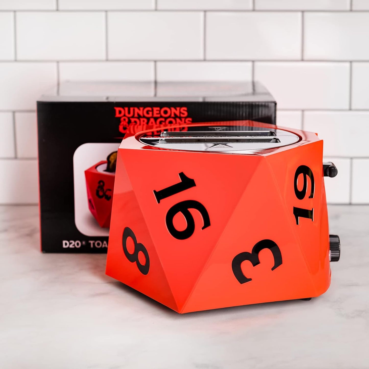 Uncanny Brands 8700 Watt Dungeons and Dragons Halo Two-Slice Toaster