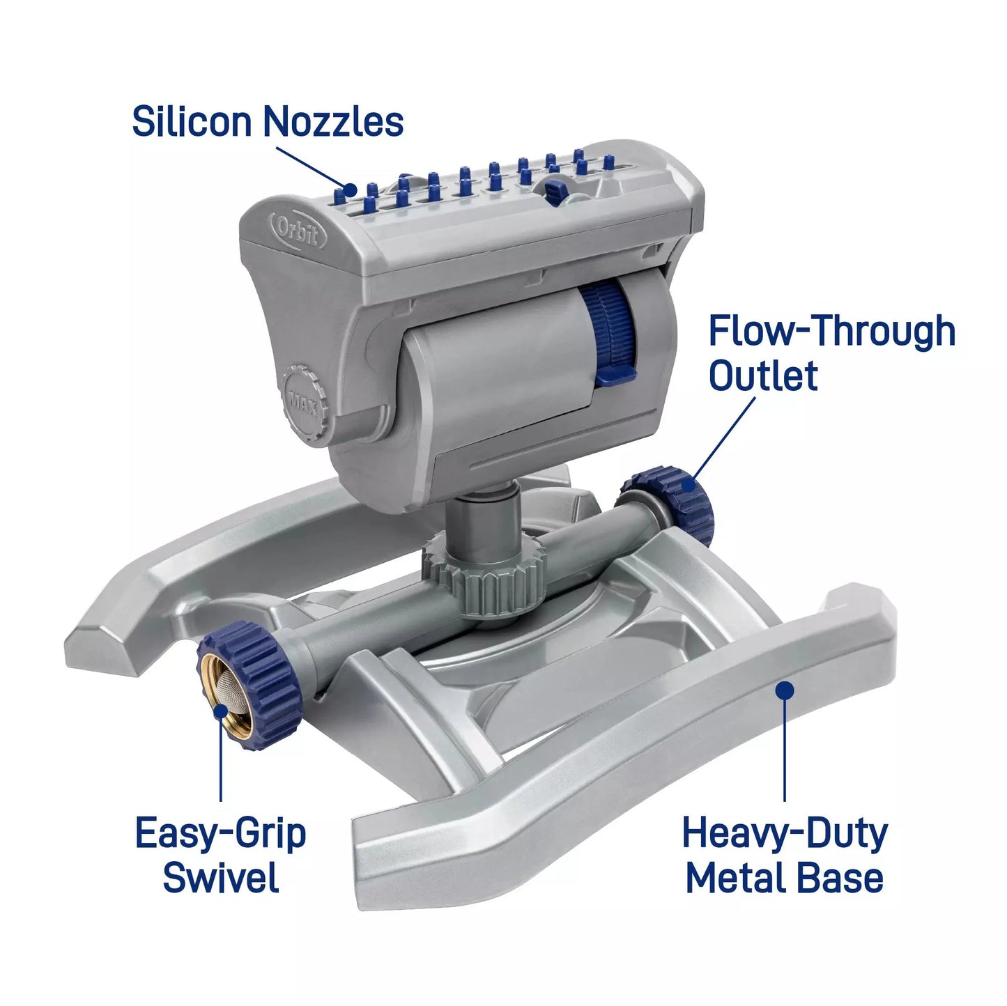 Max 3900-Sq Ft Oscillating Sled Lawn Sprinkler