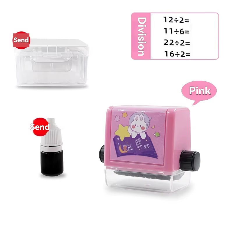 Addition and Subtraction Roller Stamps Multiplication and Division Exercise Questions Math Stamps Elementary School Mental Ari