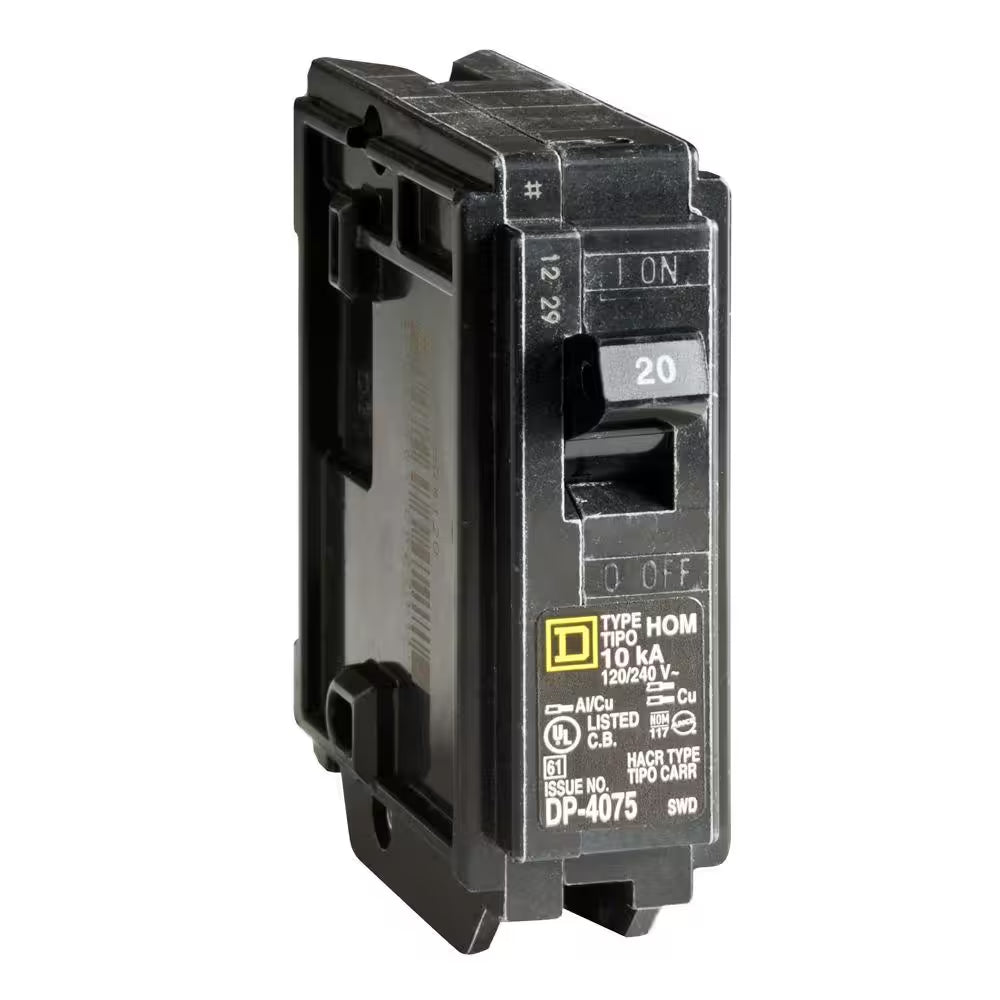 Homeline 20-Amp Single-Pole Circuit Breaker (HOM120CP)