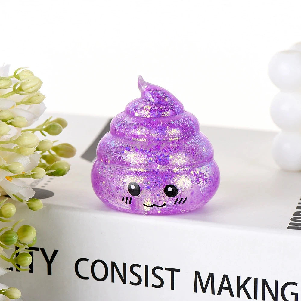 Novelty Squishy Poo Stress Ball Squishies Toys Maltose Funny Stretch Squeeze Fidget Toys for Adults Stress Relief Prank Gift