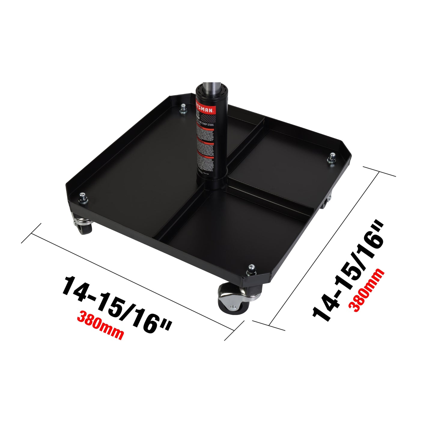 16.14-In X 15.94-In Work Seat ( Red )