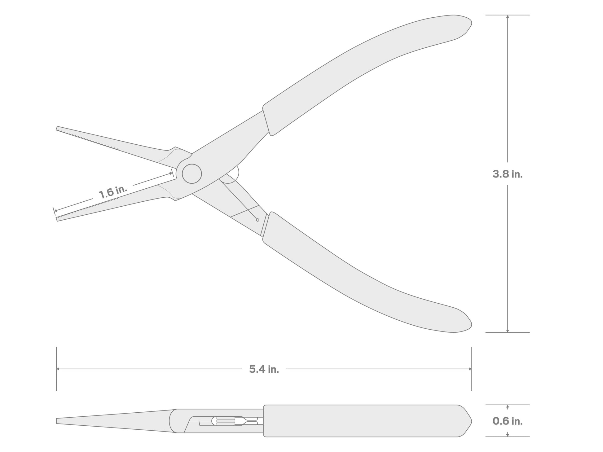 Multiple Colors/Finishes Needle Nose (Serrated Jaw) 5.4-In Needle Nose Pliers