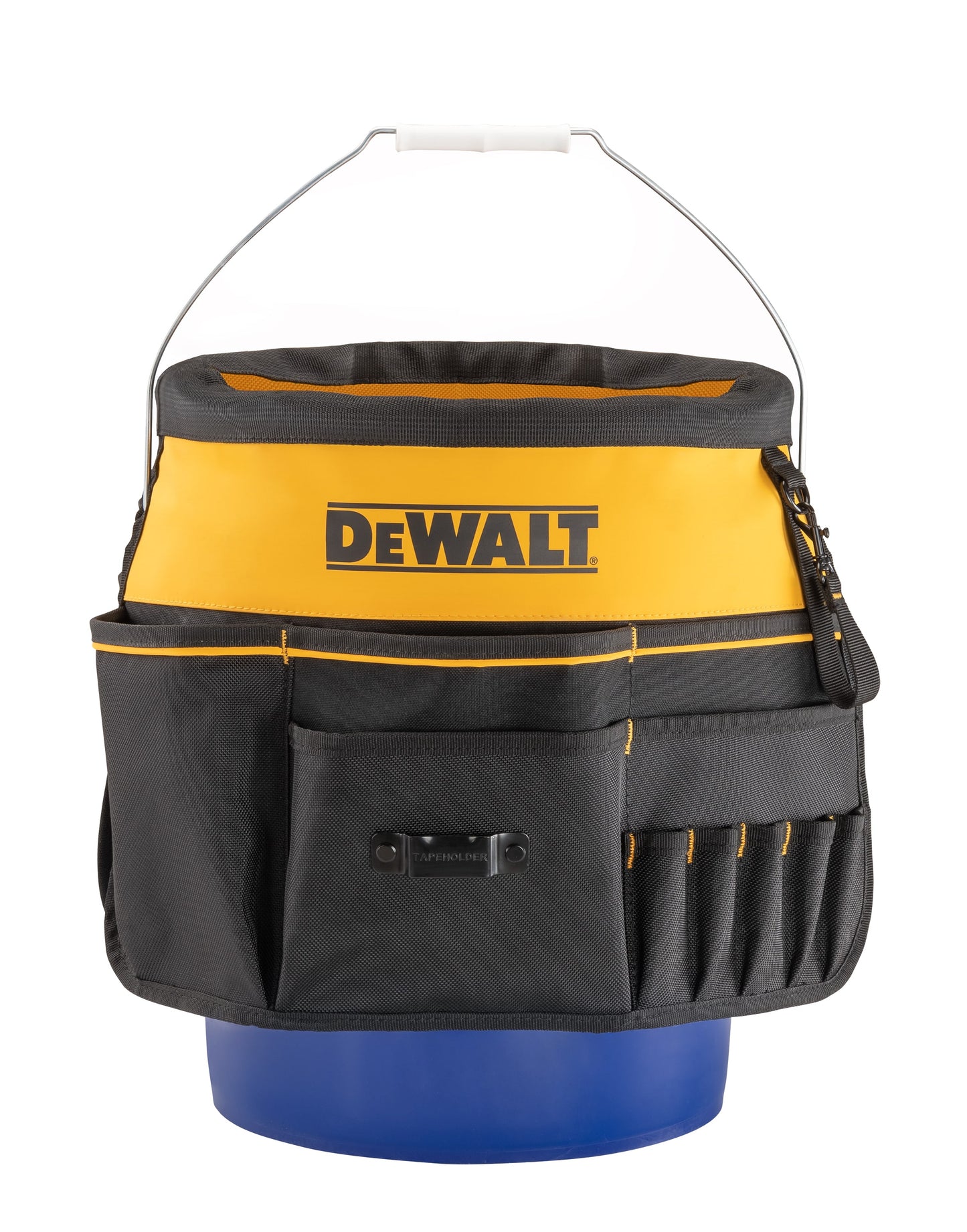 Black - Yellow Ballistic Nylon 2-In W X 19.625-In D X 19.75-In L 5-Gallon Bucket Organizer