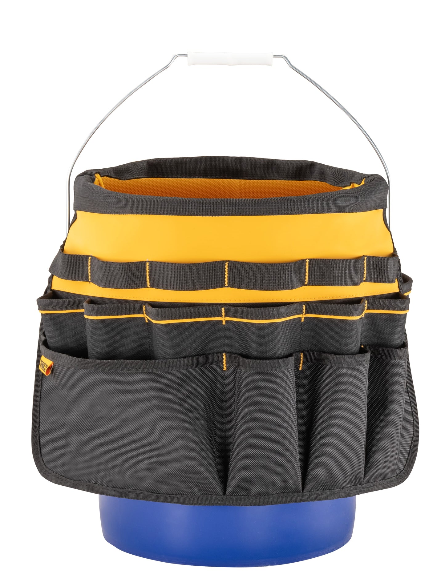 Black - Yellow Ballistic Nylon 2-In W X 19.625-In D X 19.75-In L 5-Gallon Bucket Organizer