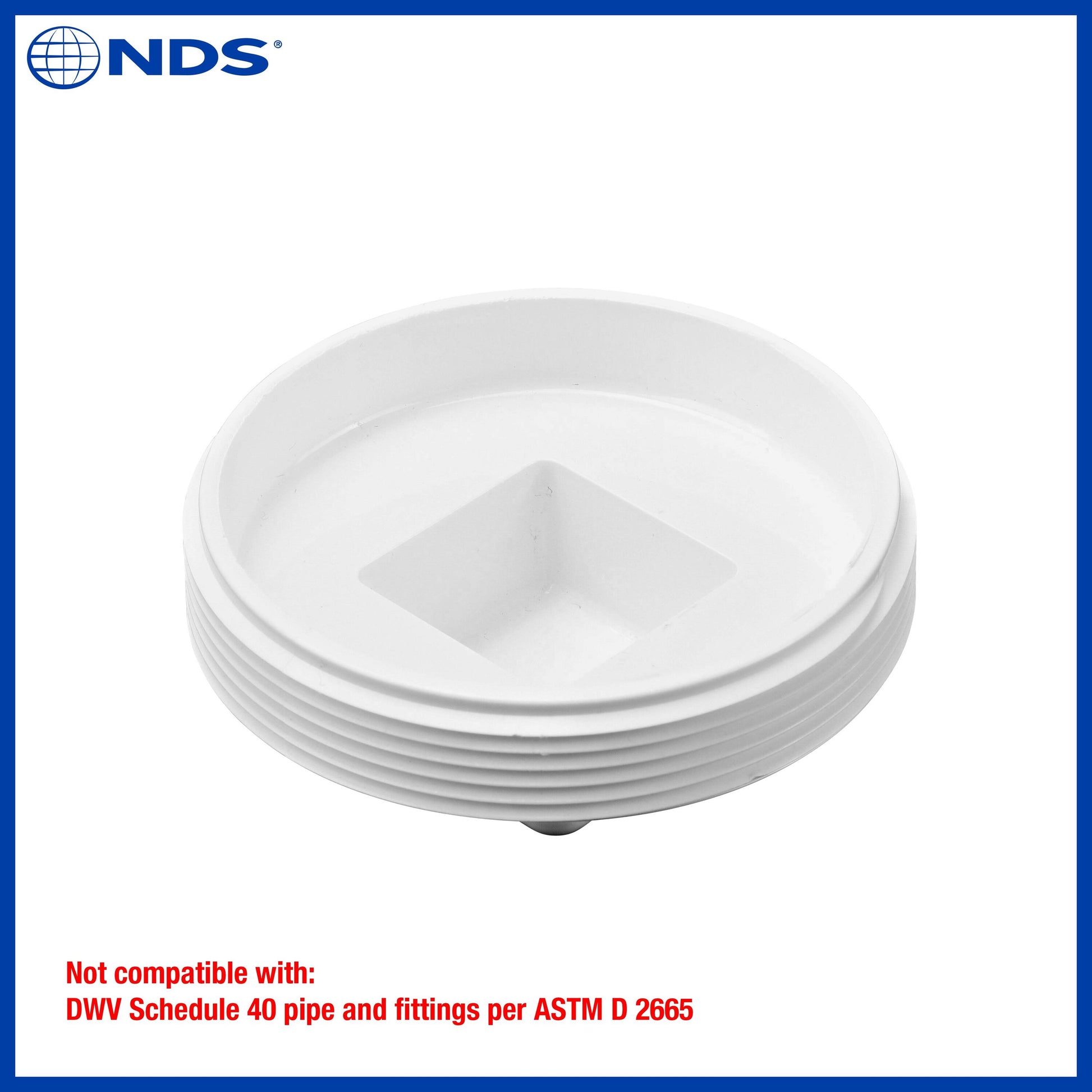 PVC Sewer and Drain Cleanout Plug, 4 In. MPT