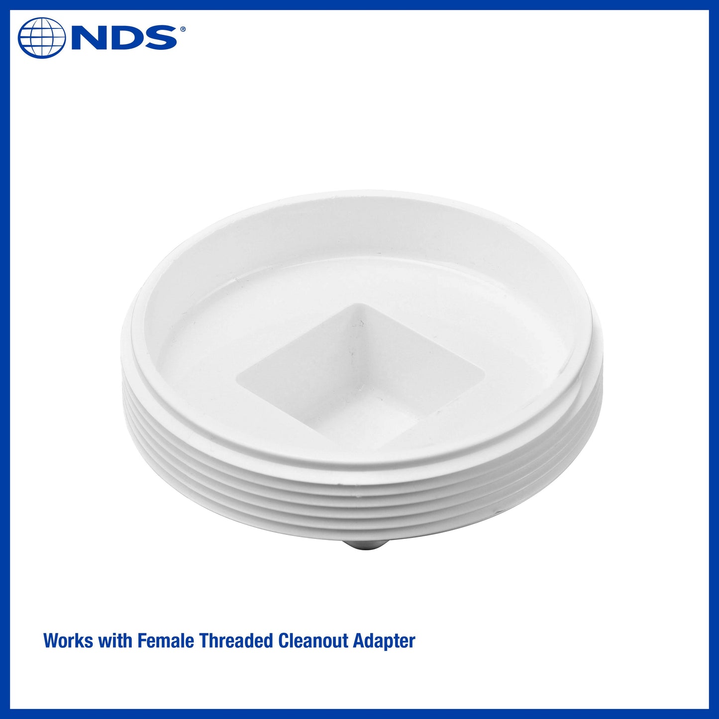 PVC Sewer and Drain Cleanout Plug, 4 In. MPT