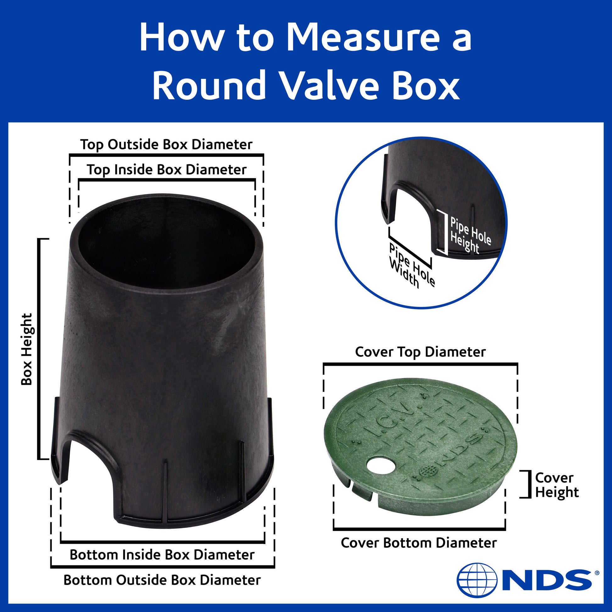 10-In W X 11.63-In H round Valve Box