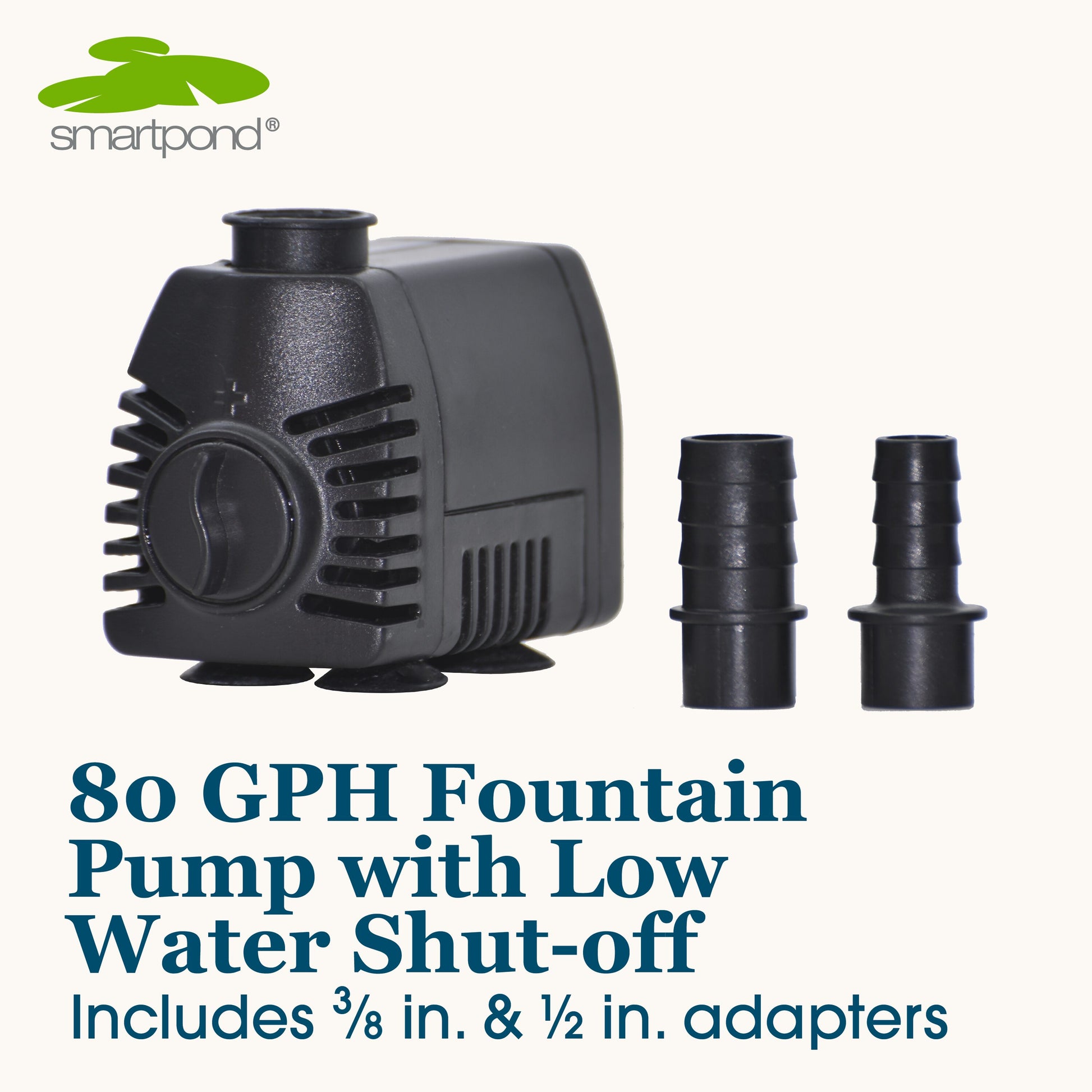 Low Water Shut-Off 80 -GPH Submersible Corded Electric Fountain Pump