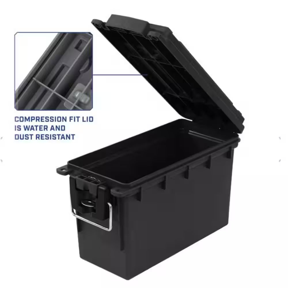 Orange Plastic Marine Lockable and Stackable Storage Box with Handle