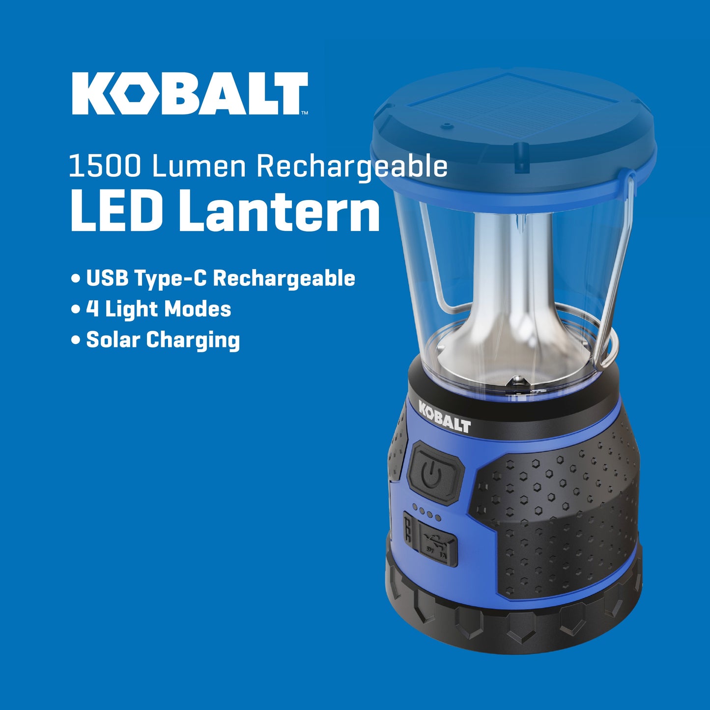 1500-Lumen 4 -Mode LED Rechargeable Camping Lantern