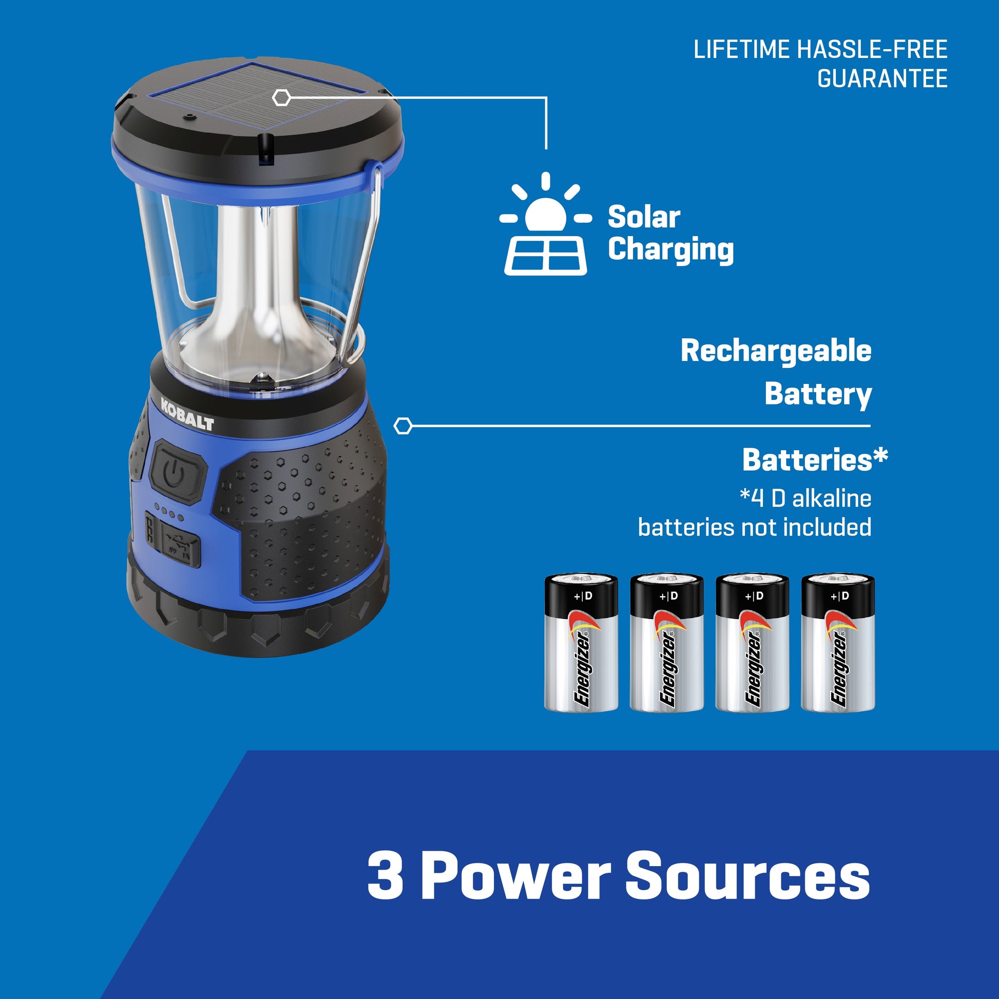1500-Lumen 4 -Mode LED Rechargeable Camping Lantern