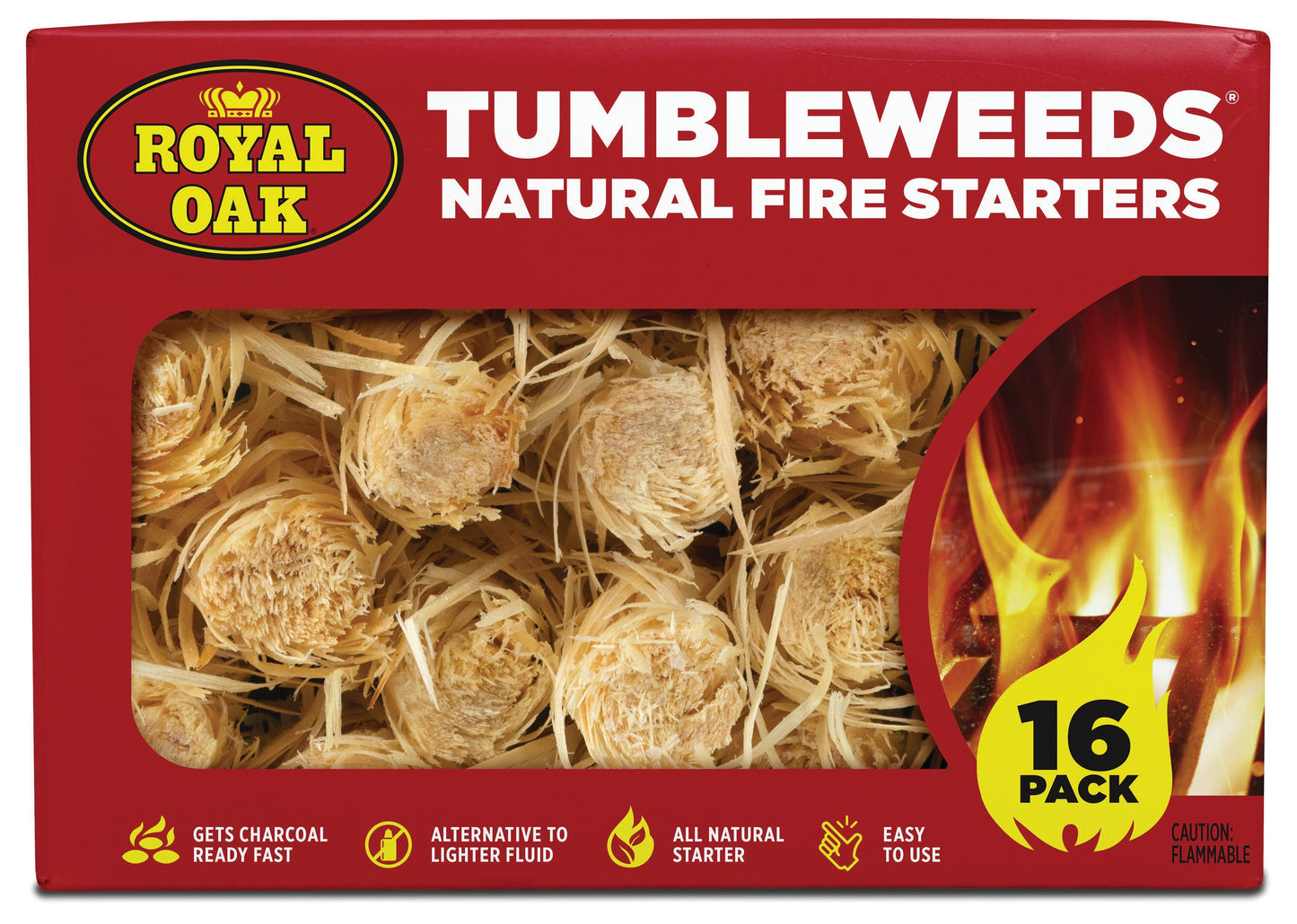 Natural Fire Starters 16 -Pack 0.75 Pound(S) Tumbleweed