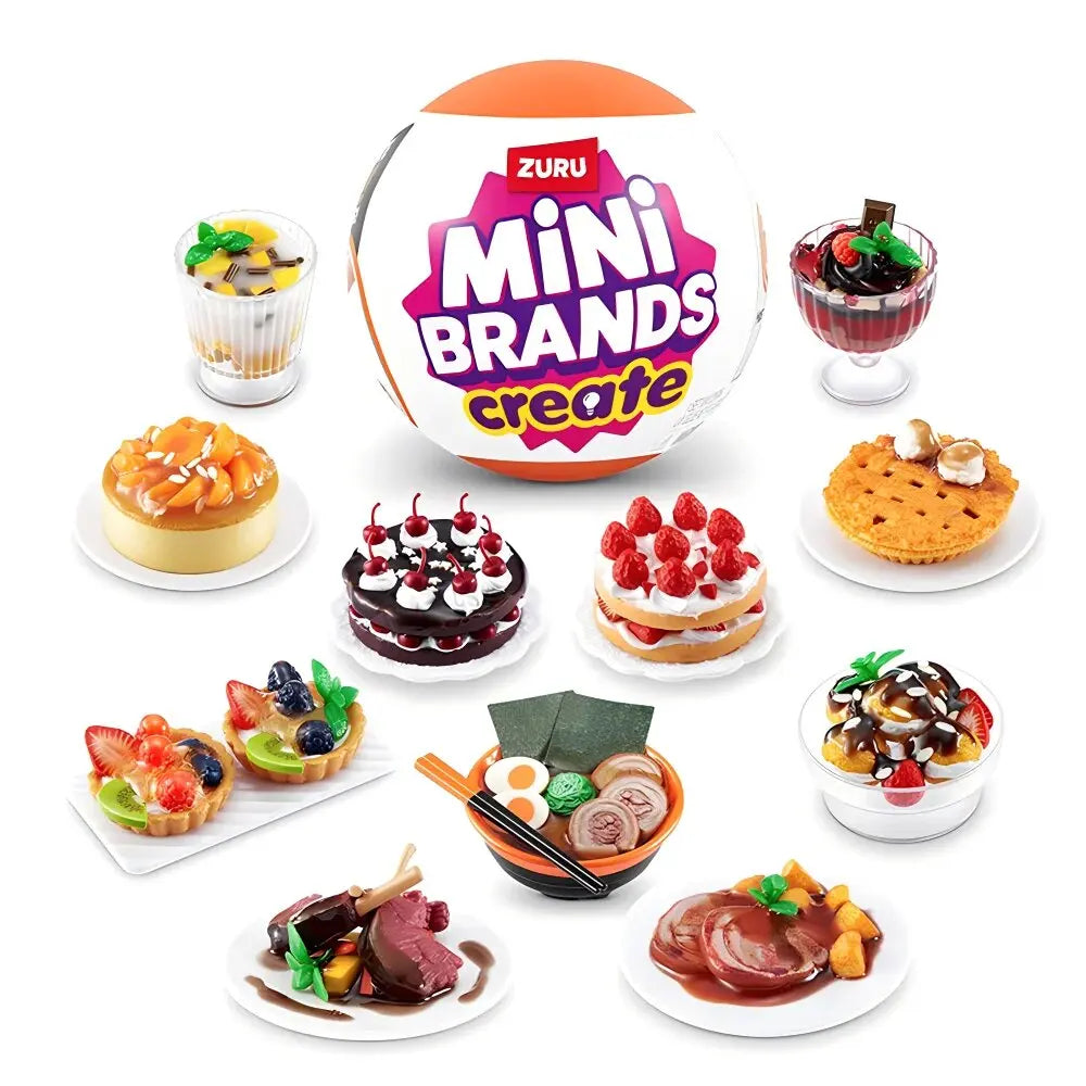 Zuru Surprises Mystery Mini Brands Blind Box Foodie Creat Masterchef Ball Surprise Collectibles Miniature Miniatures Food Toys