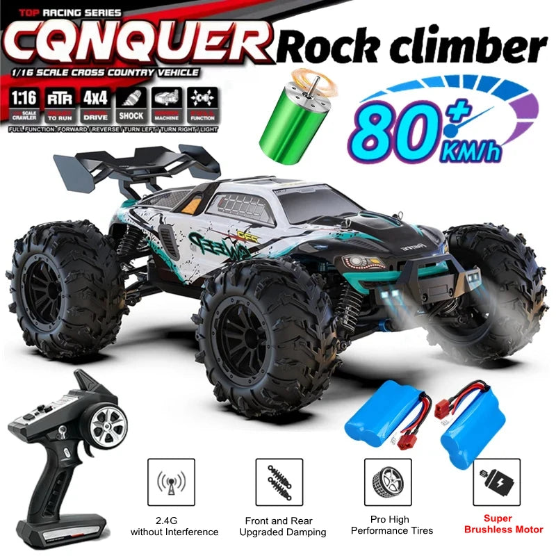 Remote Control Car off Road 4X4 RC Car High Speed Buggy Truck Super Brushless 50 or 80KM/H Fast Drift Racing Toy Gift