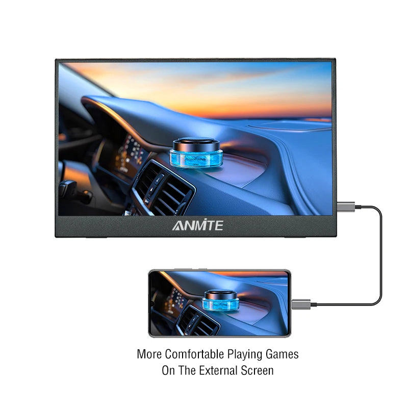 14 Inch Portable Touch Monitor Non-Touch Optional 16:10 400Cd/M2 Gaming Computer Expand Display for Xbox PS4/5 Switch Loptop