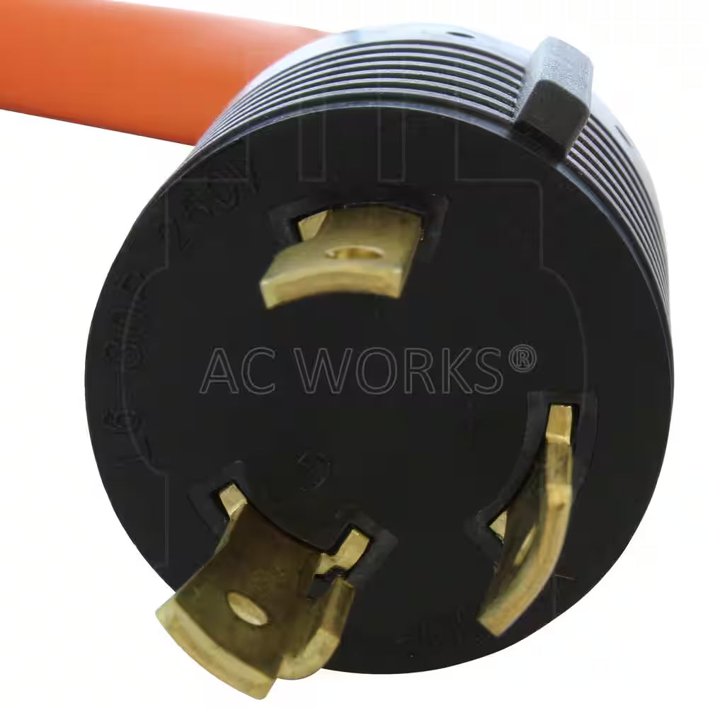 1.5 Ft. 30 Amp 3-Prong L6-30P Locking Plug to 6-15/20 Outlet with 20 Amp Breaker