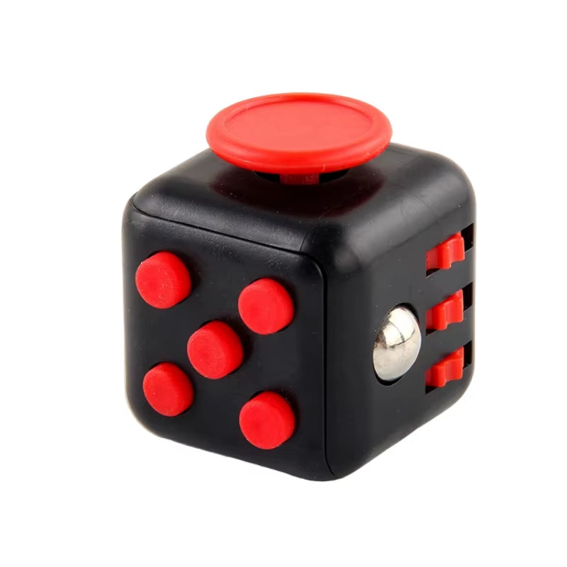 6/12 Sides Cube Decompression Toy Rainbow Stress Relief Autism ADHD OCD Anxiety Sensory Toys Fingertip Desk Toy for Kids Adult
