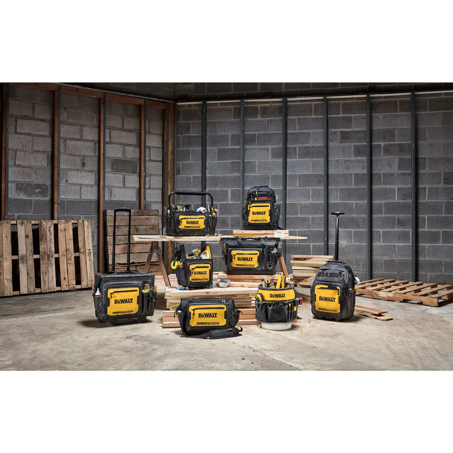 Black - Yellow Ballistic Nylon 2-In W X 19.625-In D X 19.75-In L 5-Gallon Bucket Organizer
