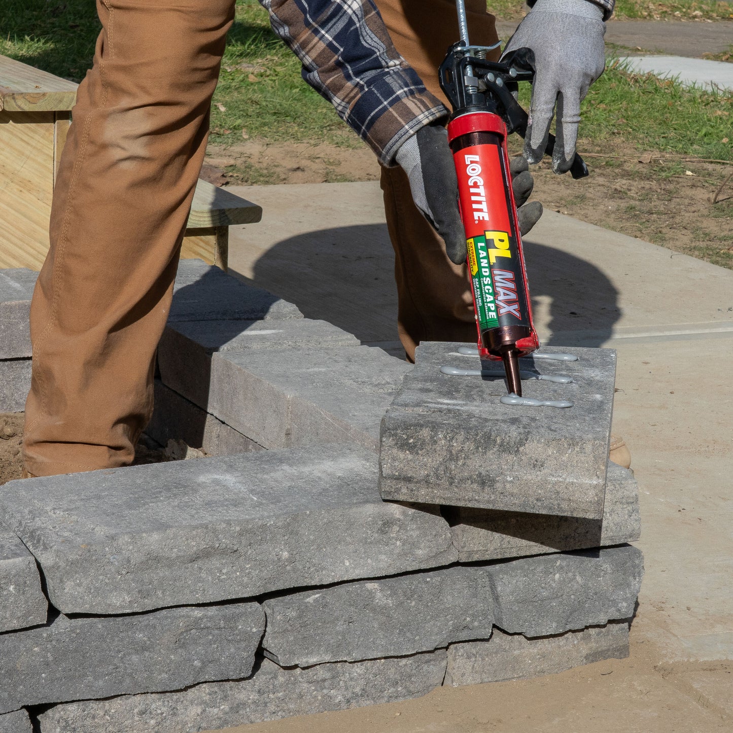 PL MAX Polymer-Based Gray Landscape Exterior Construction Adhesive ( 9-Fl Oz )