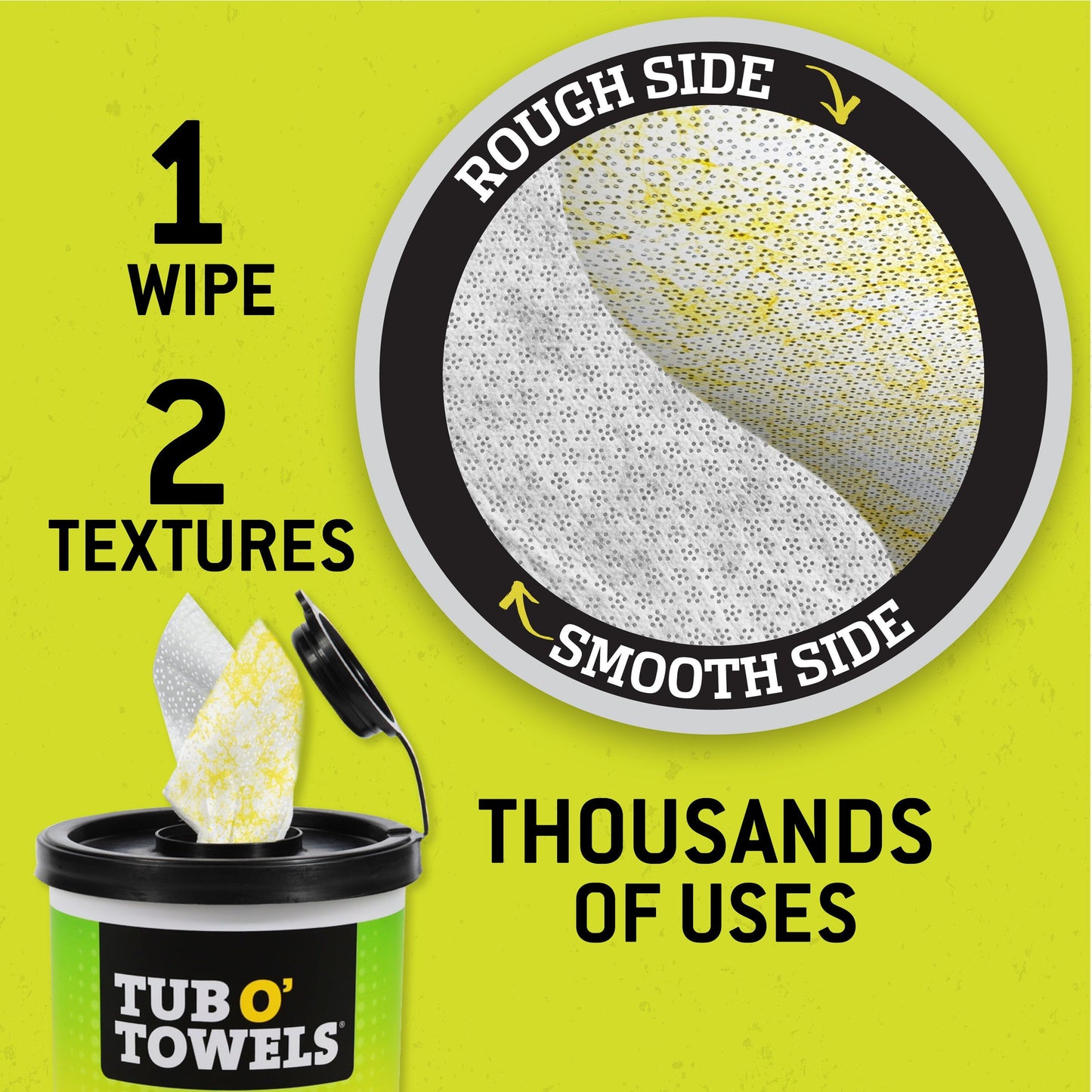 Dual Textured 75 -Pack Polypropylene Fabric Towel