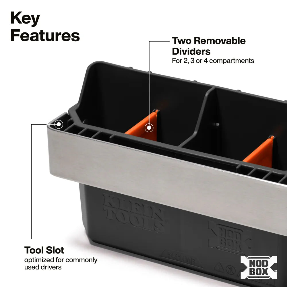 Modbox Parts Bin Rail Attachment