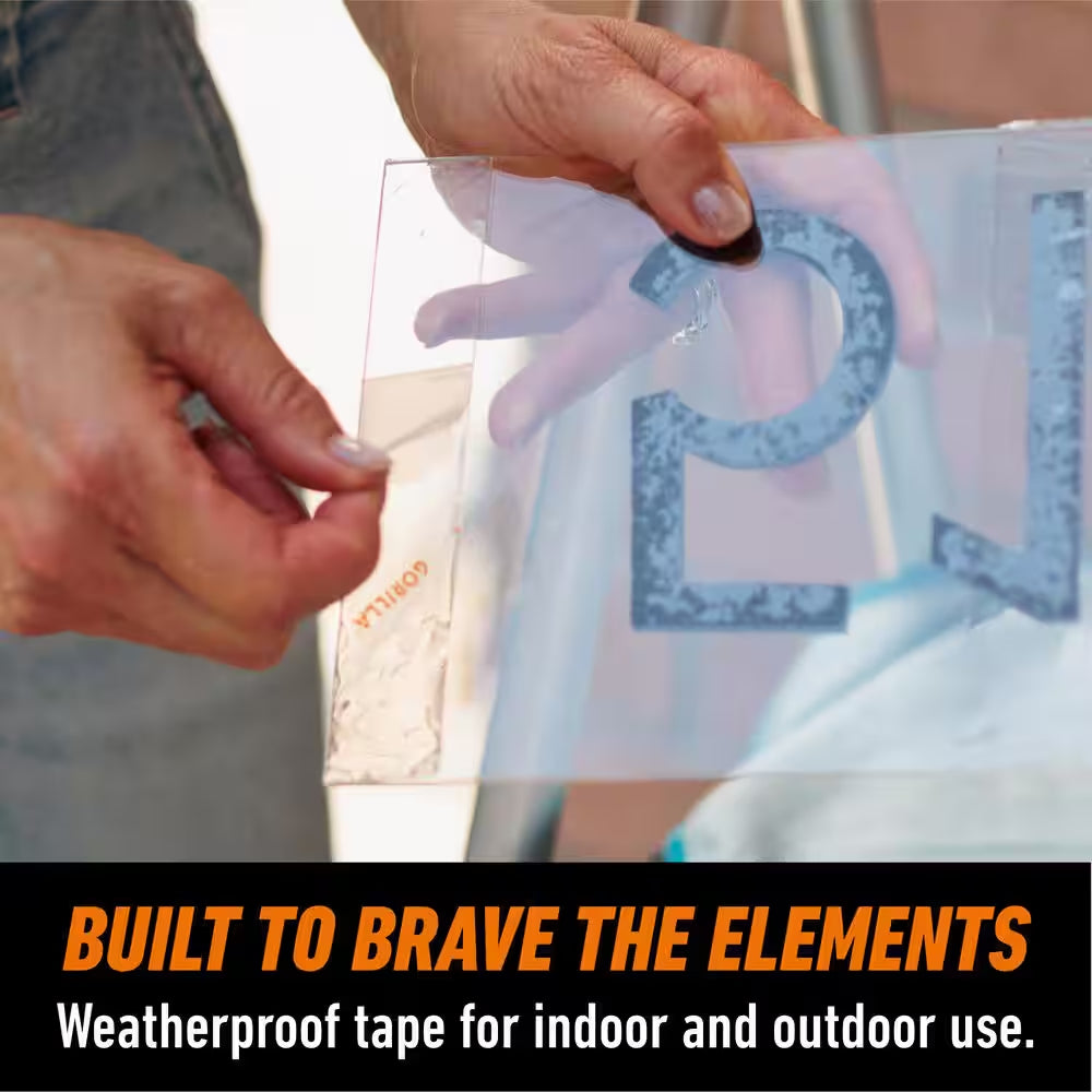 1 in X 1.67 Yds. Tough and Clear Double Sided Mounting Tape
