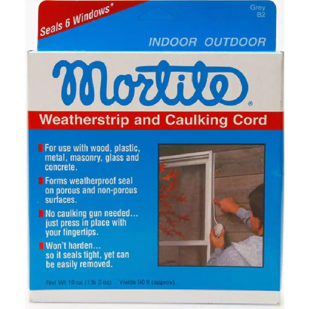 19 Oz. X 90 Ft. Grey Weatherstrip and Caulking Cord