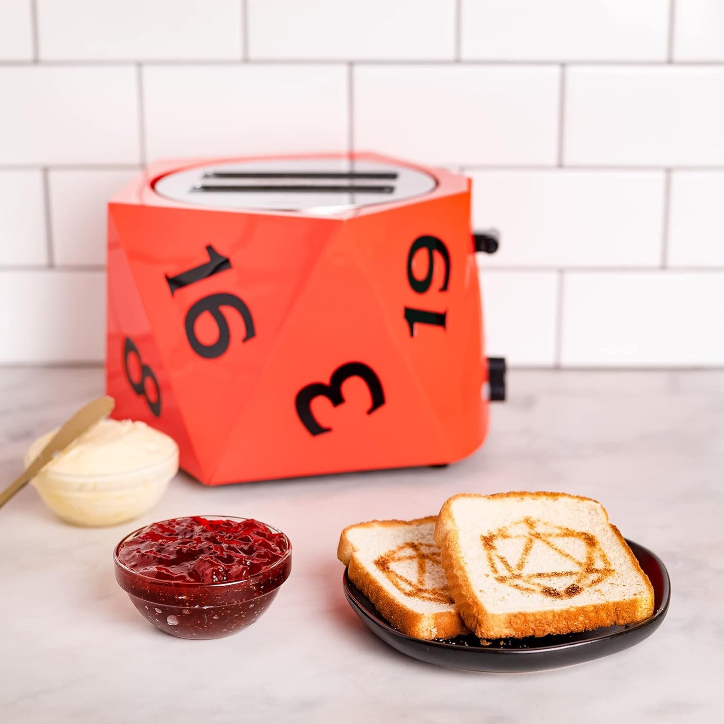 Uncanny Brands 8700 Watt Dungeons and Dragons Halo Two-Slice Toaster