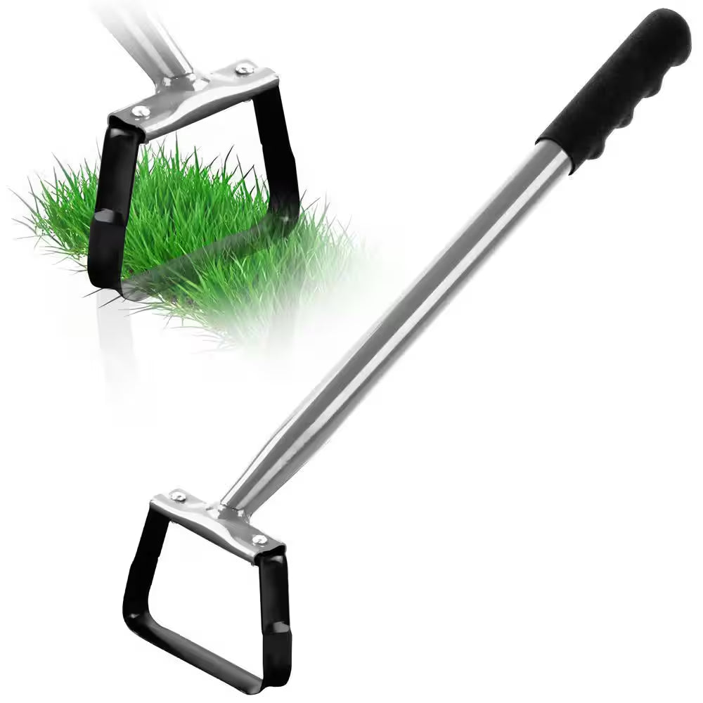 17 In. Mini Action Hoe, Garden Hoes with Metal Handle