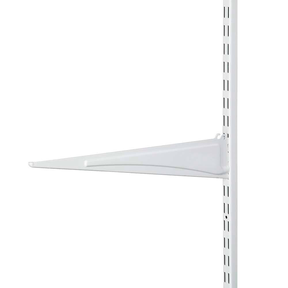Shelftrack 12 In. X .5 In. White Shelf Bracket (9 Pieces)