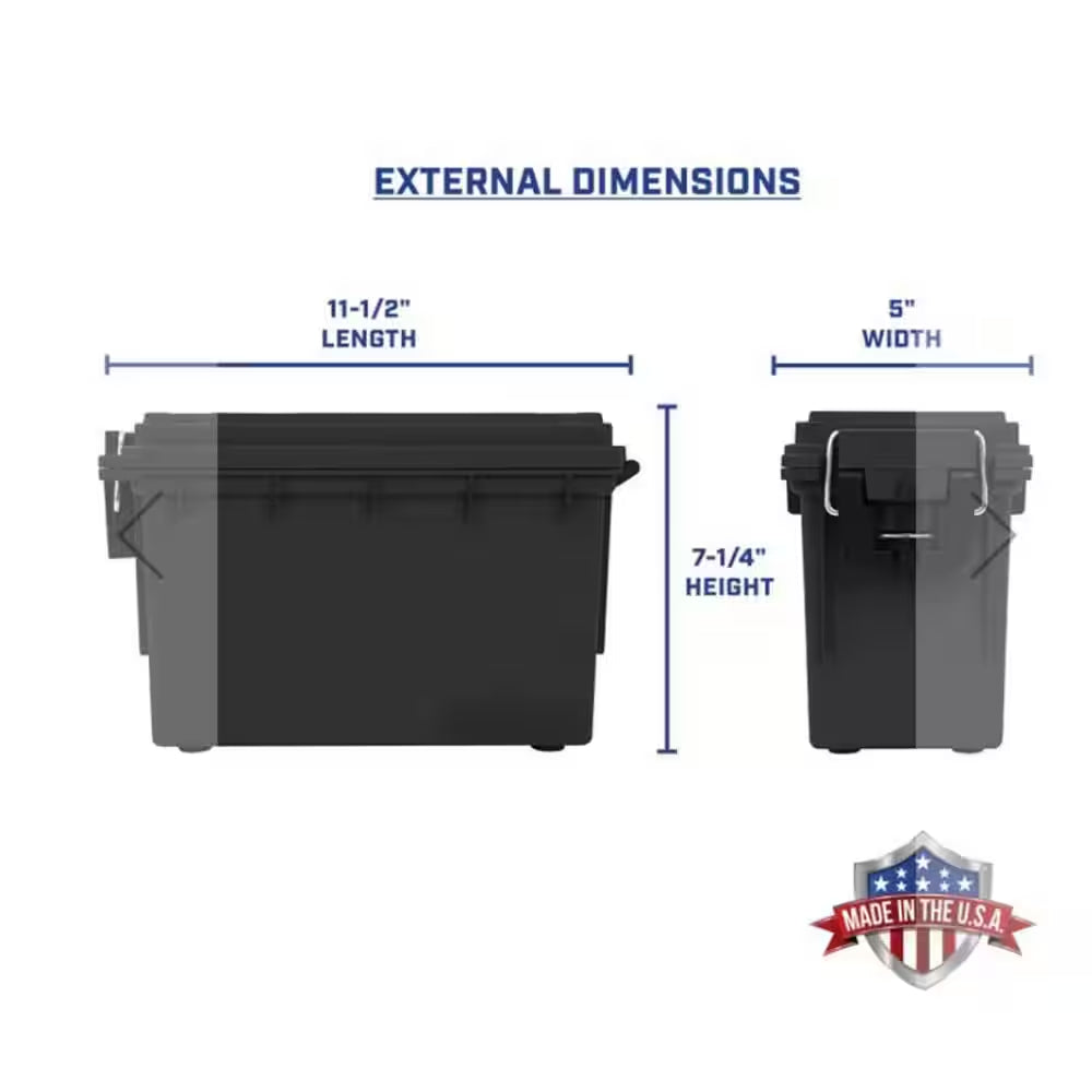 Orange Plastic Marine Lockable and Stackable Storage Box with Handle