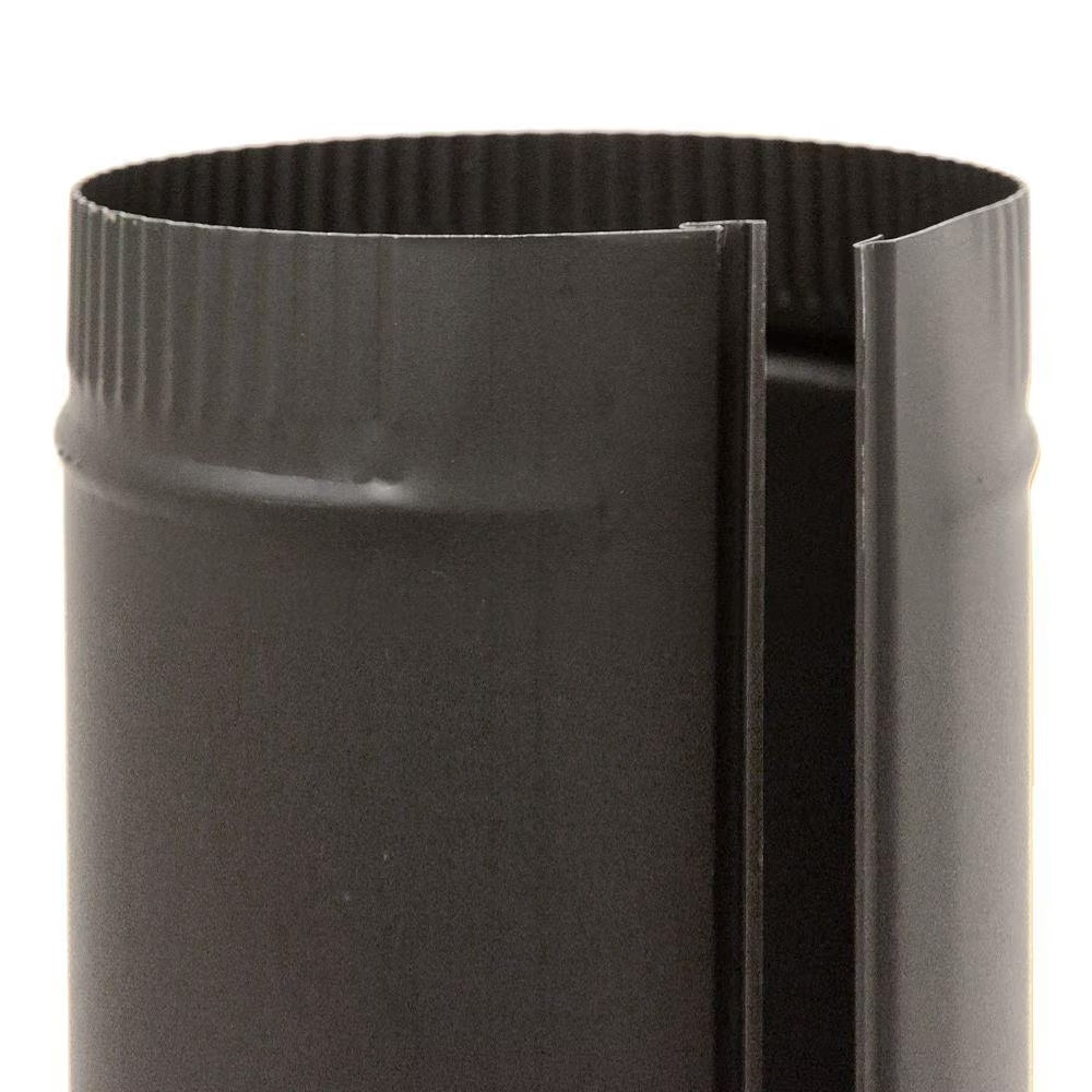 6 In. X 24 In. Black Stove Pipe