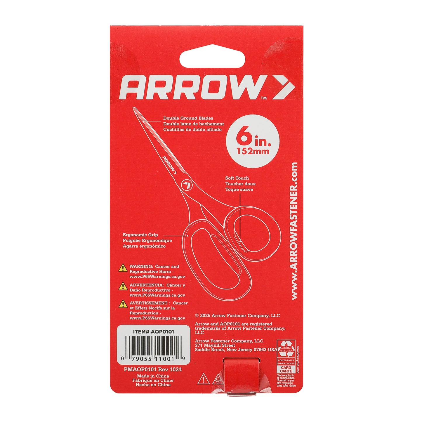 3.5-In Stainless Steel Ergonomic TPE Handle Scissors