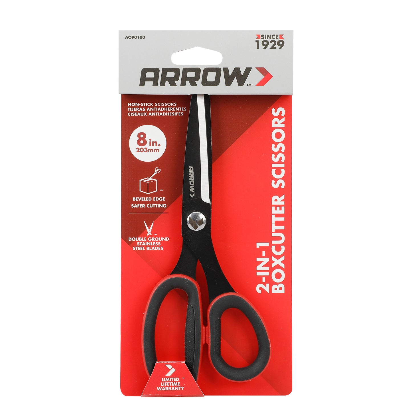 3.5-In Stainless Steel Ergonomic TPE Handle Scissors