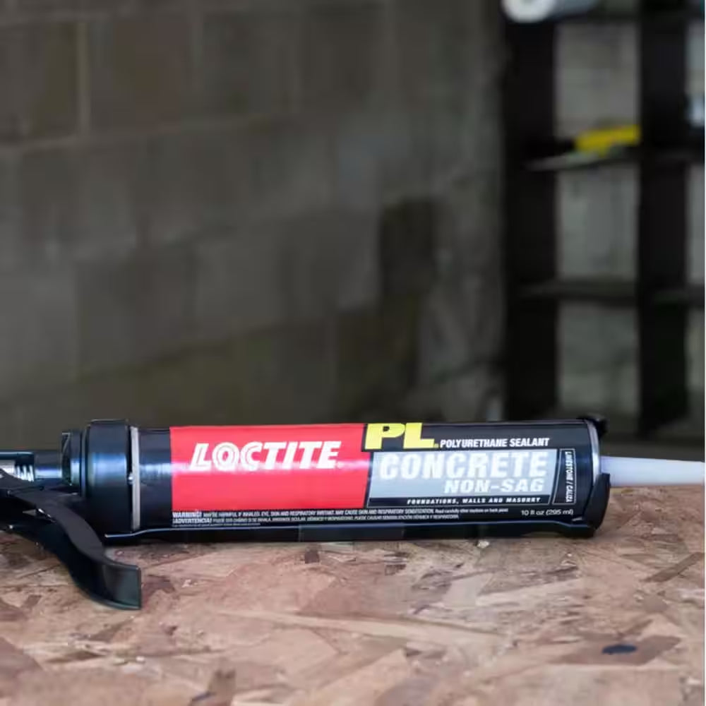 PL S10 10 Oz. Gray Concrete Crack and Masonry Polyurethane Sealant (2-Pack)