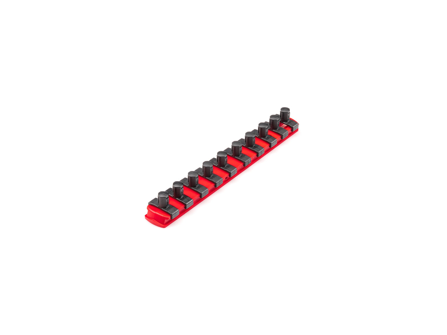 Plastic Socket Storage - 3/8 in Drive X 18 Inch Socket Rail with 20 Clips