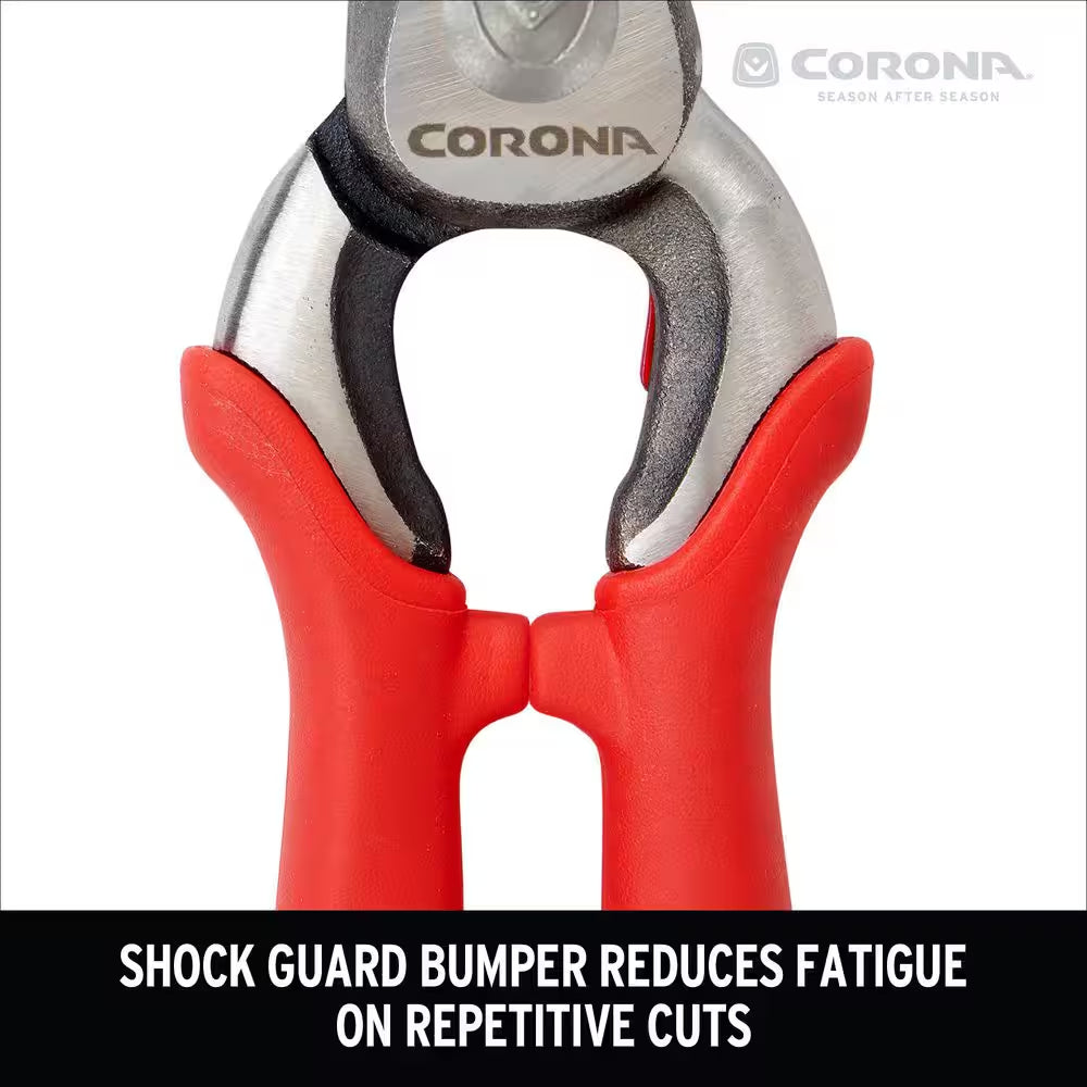 Dualcut 3 In. High Carbon Steel Blade with Full Steel Core Handles Bypass Hand Pruner