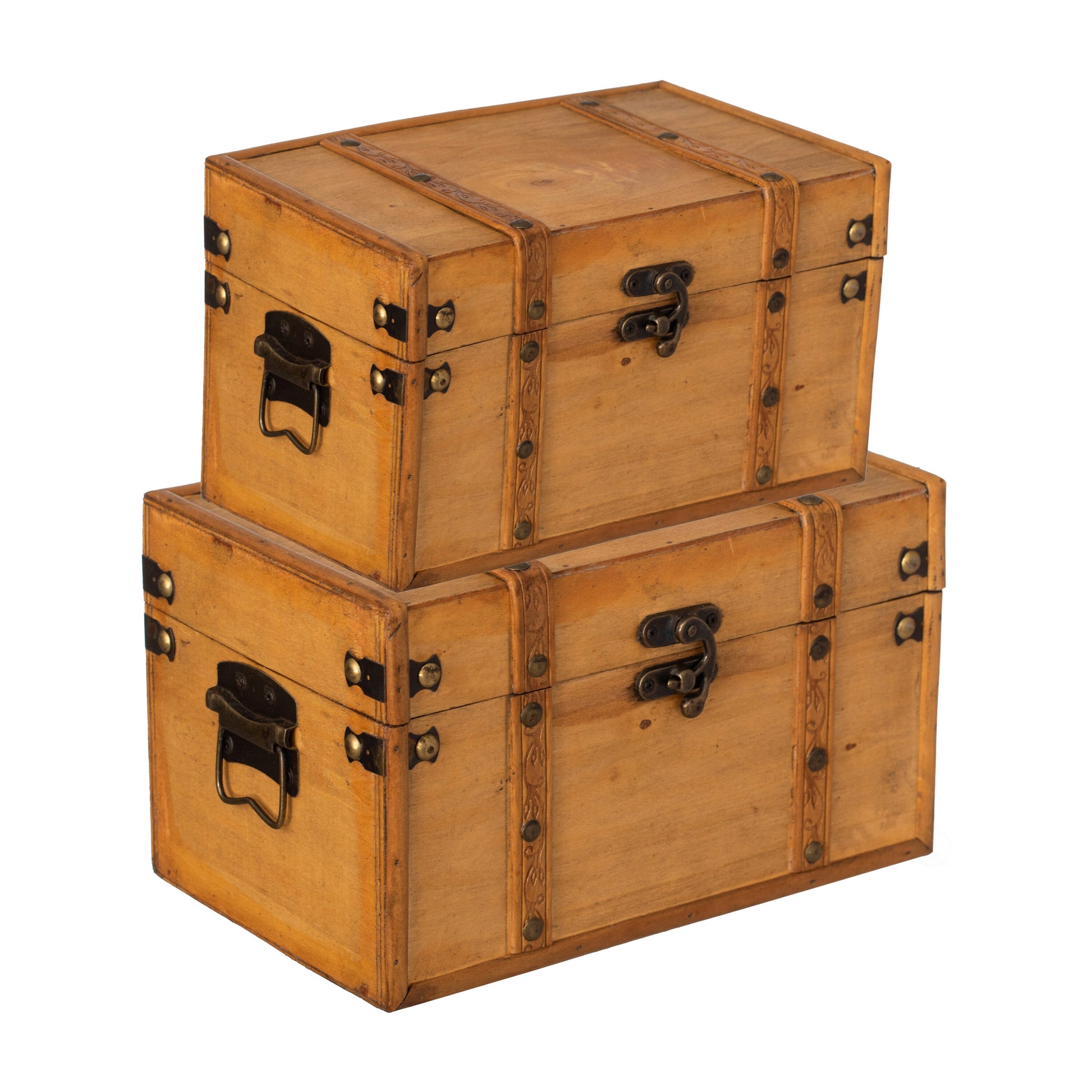 1 -Lb Large Wood Storage Trunk