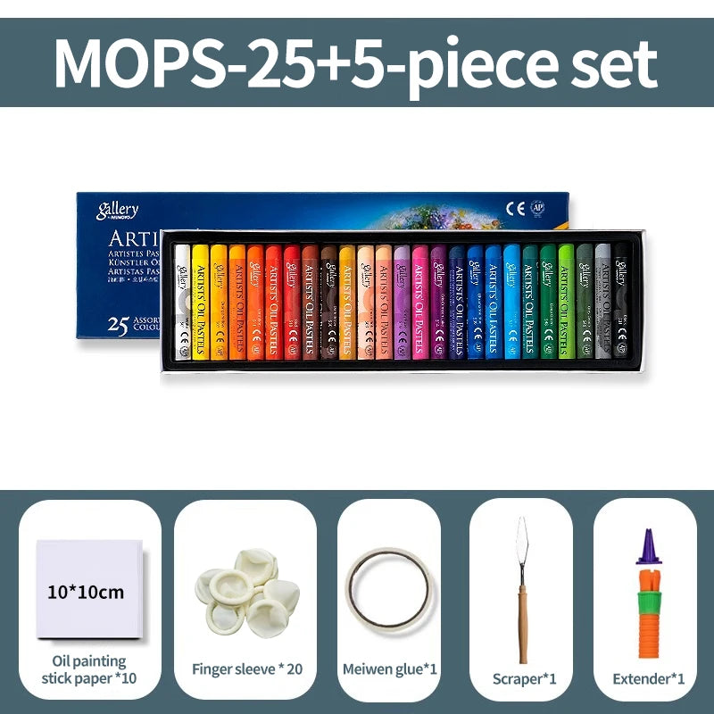 MUNGYO Artist Soft Oil Pastel Set Professional Painting Drawing Graffiti Art Crayons Washable Non Toxic Art Supply 12/25/50Color
